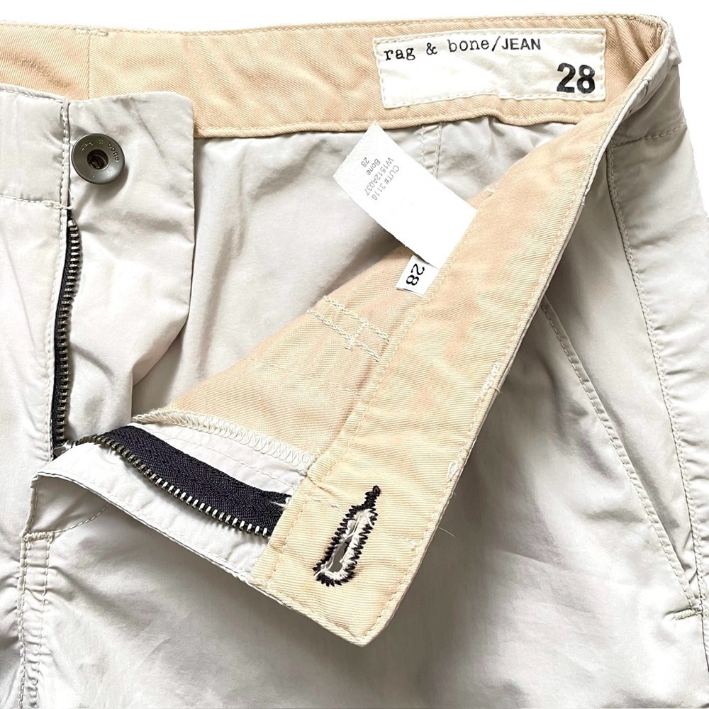 rag & bone Lightweight Cotton Pants with Elastic Hem, Ankle Zippers, Size 28 - Picture 3 of 8